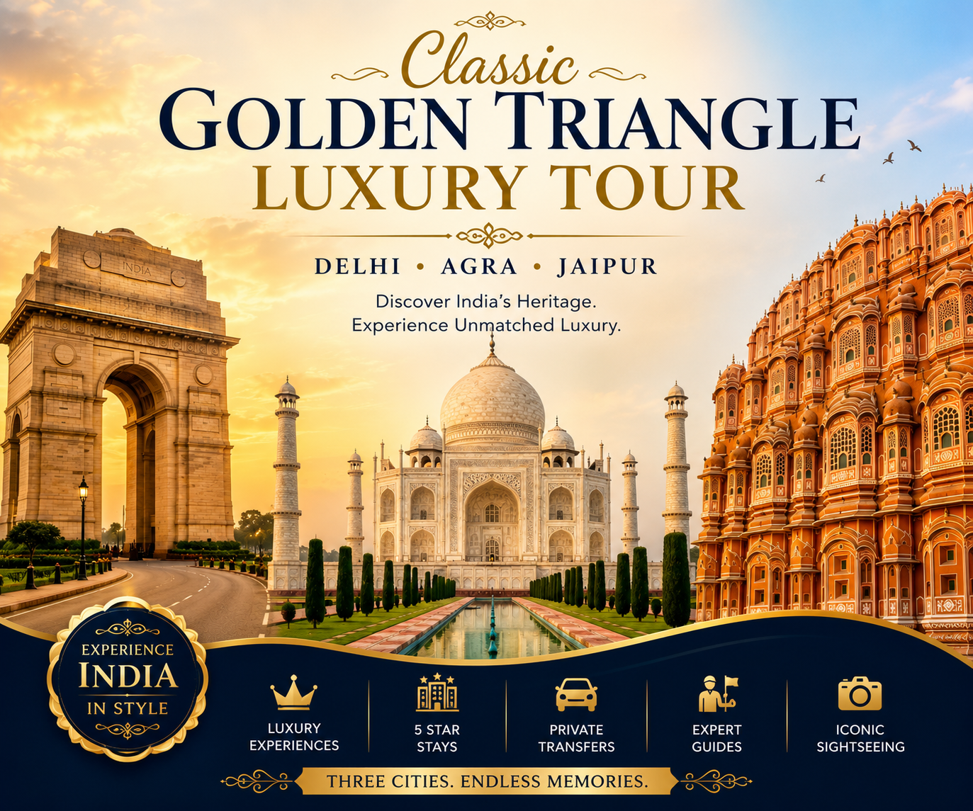 2e68267d-7ff4-4948-a76b-7cafeaaae2be Classic Golden Triangle Luxury Tour - Image 1