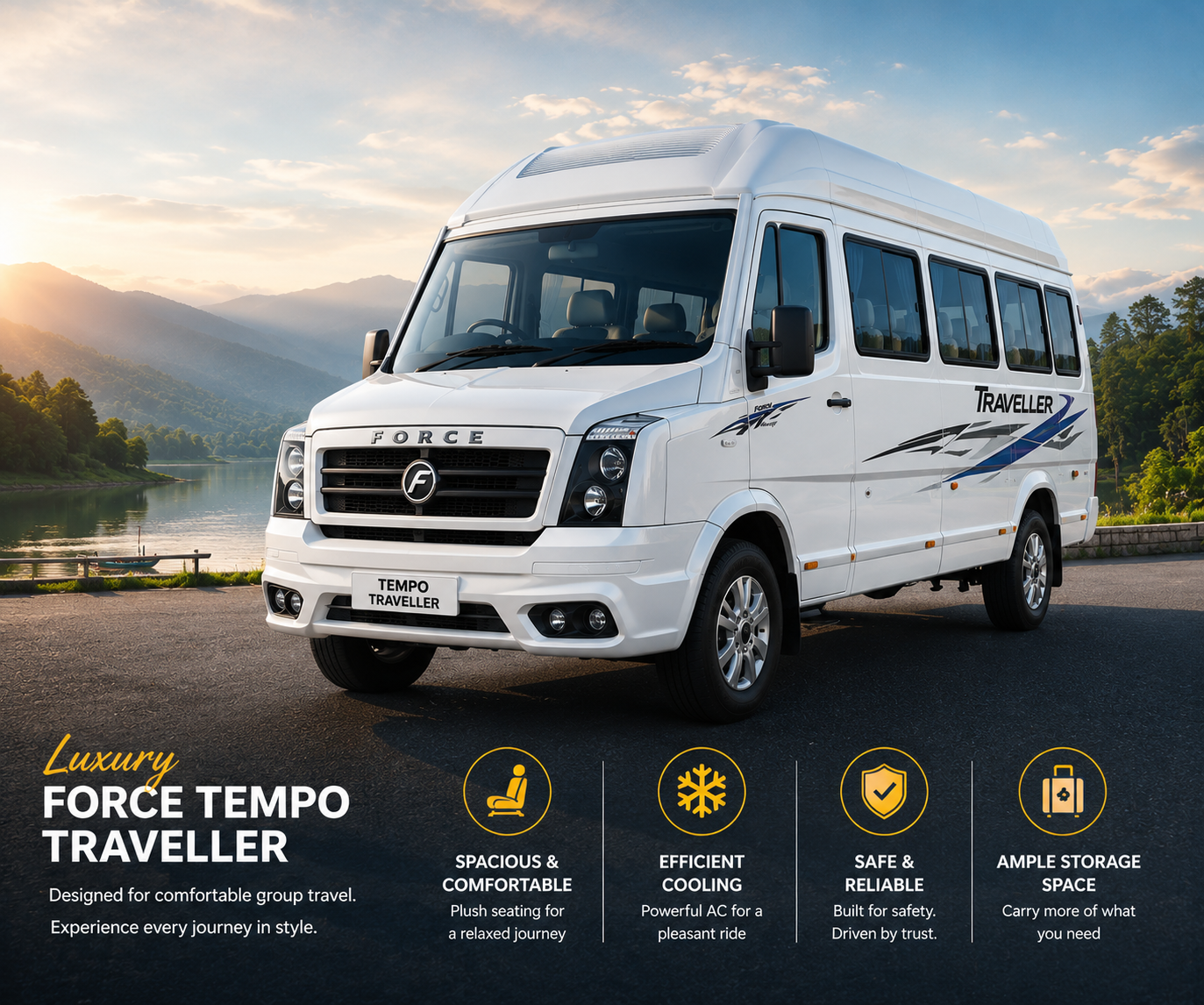 4a0ec47f-4780-4696-b148-9257d90f7f23 Luxury Force Tempo Traveller - Image 1