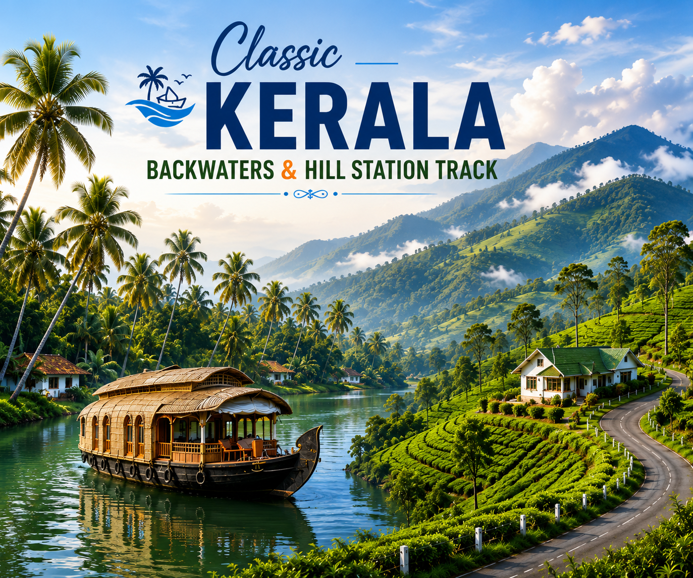ec8cd877-d434-44f6-b052-114b531fedc8 Classic Kerala Backwaters & Hill Station Track - Image 1